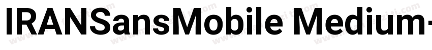 IRANSansMobile Medium字体转换